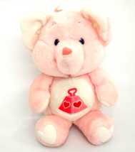 Plush Care Bear Cousins Lotsa Heart Pink Elephant Kenner 13&quot; - £11.09 GBP