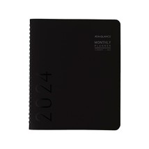 2024 AT-A-GLANCE Contemporary 7&quot; x 8.75&quot; Monthly Planner Black (70-120X-05-24) - £31.59 GBP