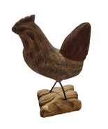 James Haddon Wood Chicken Rooster Hand Carved Statue 12.5&quot; - £22.72 GBP