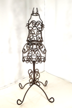 VTG Wrought Iron Wire Metal Doll Dress Form 26.5&quot; Tall Display Mannequin Garden - £120.26 GBP