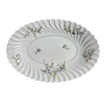 Vintage Haviland Limoges Orsay Fluted Oval Serving Platter France Floral... - £37.61 GBP