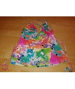 ROXY LADIES COLORFUL HALTER TOP-JR. M-BARELY WORN-UN-PADDED CUPS-CUTE - £8.88 GBP