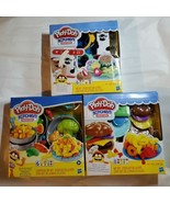 New Play-Doh Kitchen Creations Milk &amp; Cookies + Silly Noodles + Burgers ... - £35.92 GBP