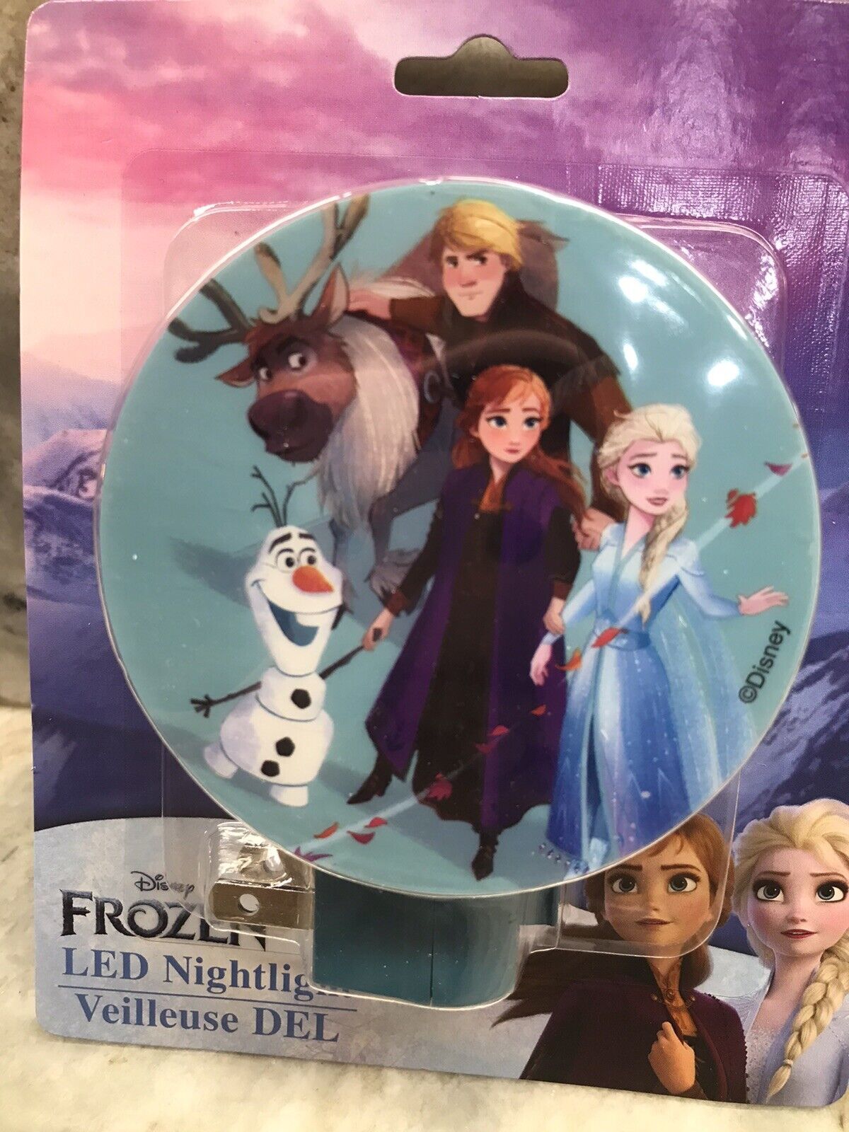 ShipN24Hours. New-Disney “Frozen”. Led Nightlight. - $8.79