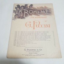La Boheme by G. Puccini Act IV Ah Mimi False English/Italian Sheet Music - £7.10 GBP