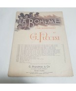 La Boheme by G. Puccini Act IV Ah Mimi False English/Italian Sheet Music - £7.19 GBP