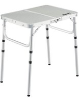 REDCAMP Small Camping Table 2 Foot, Portable Aluminum Folding Table Adjustable - £19.12 GBP