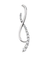 14K White Gold Journey Diamond Pendant - 3/4 CTW - $1,390.35 CAD