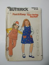 Butterick 6604 Size 1-4 Toddler Top Jumper Pants - $12.86