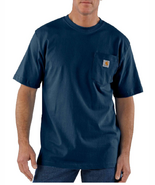 Carhartt K87-NVY Men&#39;s Workwear Pocket Short Sleeve T-Shirt- Navy, Medium - $731.08 MXN