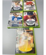 XBox Golf 5 game lot - Tiger Woods 04, 05, 06, 07 and Links 2004 - £11.89 GBP