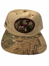 Vintage USA MADE Stihl Wildlife Deer Hunting Camo Trucker Hat Snapback Dad Cap - £38.08 GBP