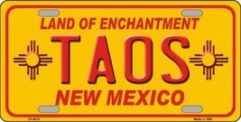 Taos Yellow New Mexico Novelty License Plate LP-5010 - $19.95