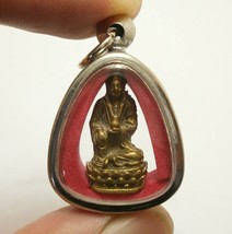 Guan yin Quan im Chinese brass pendant amulet goddess of mercy Guanyin Quanim Av - £32.00 GBP