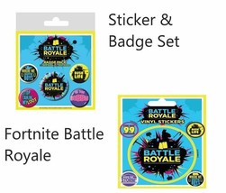 Royale sticker Sheet of 5 Individual Stickers and Badge Pack - £9.78 GBP