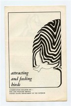 Attracting &amp; Feeding Birds 1973 Conservation Bulletin Fish &amp; Wild Life S... - £12.63 GBP