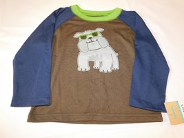 Carter&#39;s Super Comfy Baby Boy&#39;s Long Sleeve T Shirt bull dog 24 Months B... - £10.25 GBP