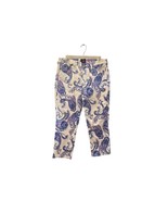NYDJ for Chicos White Pants Size 12 Floral Blue Pink Design - €25,67 EUR