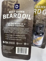 (2) Duke Cannon Supply Co Best Damn Beard Oil Redwood Scent Travel Pocket 0.5oz - £4.73 GBP