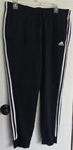 Womens XL adidas Black White Stripes Drawstring Waist Athletic Lounge Sw... - $352.44 MXN