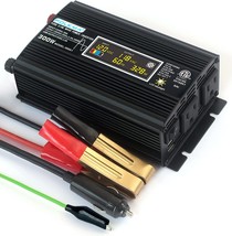 Folkma 300W Pure Sine Wave Power Inverter With Lcd Display Etl Listed Dc 12V To - £62.33 GBP