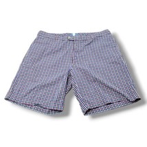 Peter Millar Shorts Size 40 Men&#39;s Chino Shorts Flat Front Shorts Plaid C... - $31.44
