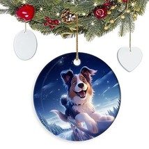 NETHOUSE Australian Shepherd Ornament for Christmas Keepsake Christmas T... - £10.10 GBP
