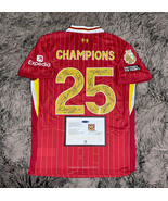 Liverpool FULL 2024 SIGNED Champions Team Squad Signature Jersey/Shirt +... - $3,326.31 MXN