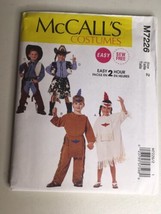 McCalls Costumes Sewing Pattern M7226 Easy Kids Cowboy Western Halloween Sz 2 UC - $8.99