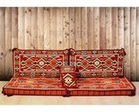 Sofa Set Arabic Turkish Ottoman Kilim Corner Cushion pillows Lounge Couc... - $177.21