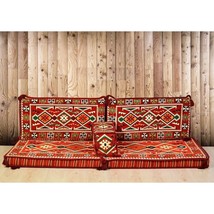 Sofa Set Arabic Turkish Ottoman Kilim Corner Cushion pillows Lounge Couch Cover - £141.62 GBP