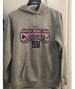 NEW YORK GIANTS SUPER BOWL XLVI  Y2K HOODIE SWEATSHIRT MENS READ - $34.28