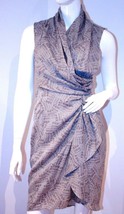 H&amp;M Criss Cross SLEVELESS Grays DRESS Gathered ( 4 ) - $69.27