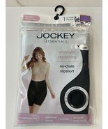 Women&#39;s Jockey Essentials Smoothing No Chafe Slip Short BLACK Size Small... - $5.88