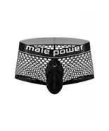 MALE POWER COCKPIT FISHNET MINI SHORT BLACK BOXER BRIEF - $33.26 CAD