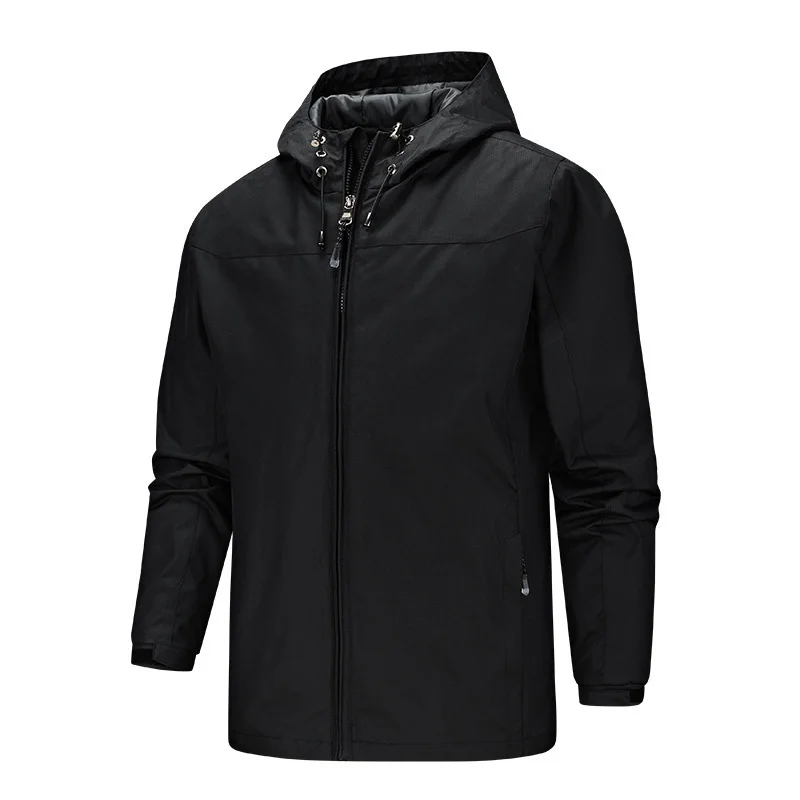 Winter Men&#39;s Waterproof Windproof Jacket Raincoat Outdoor Hooded Soft  J... - £121.21 GBP