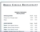 Dress Circle Restaurant Menu Harrods Knightsbridge London England - $27.70