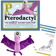 P is for Pterodactyl : The Worst Alphabet Book Ever Educational Gift Set with Ha - £28.30 GBP