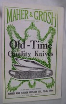 c1978 Maher &amp; Grosh Old Time Knives Catalog Vintage Pocket Knife Clyde OH - $9.89