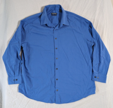 Men&#39;s Dress Shirt Unlisted By Kenneth Cole Slim Fit Size 17-1/2 Or 32-33 Blue - £18.01 GBP