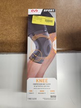 McDavid Knee Compression Knit Sleeve W/ Gel Buttress and Stays, S/M - $25.95