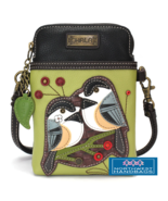 CHICKADEE CELLPHONE CROSSBODY PURSE GREEN CHALA - $54.65 CAD