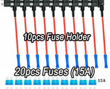 10Pcs Car Add-A-Circuit Fuse Tap Adapter Standard Ato Atc Auto Blade Fus... - $24.69