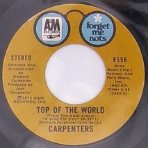 Top of the World/Goodbye to Love - The Carpenters 45s - $5.99