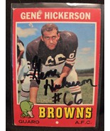 Gene Hickerson Authentic Hand Signed Football Card Autographed Cleveland... - €24,73 EUR