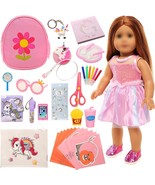 36pcs for 18 Inch Girl Doll Study Theme Kit with 1 Skirt 1 Backpack 1 Pi... - $22.76