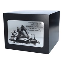 Australia urn for human ashes with Sidney Opera House cremation urn box ... - $171.56