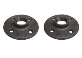 B &amp; K  521-602HC 3/8&#39;&#39; in. FPT Malleable Iron Floor Flange, Black  (2-Pack) - $15.82