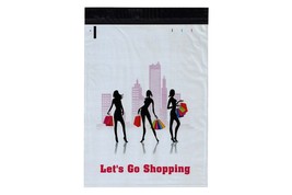 1-1000 10x13 (  Lets Go Shopping ) Boutique Designer Poly Mailer Bags Fast Free  - £0.79 GBP