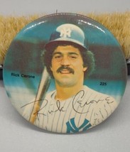 Rick CERONE New York YANKEES Baseball PIN 3&quot; Round # 225 VINTAGE - $5.50